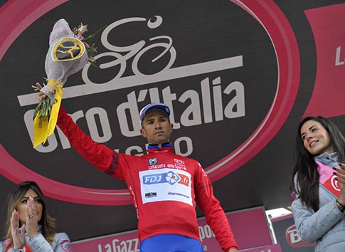 Bouhanni in maglia rossa - Photo 16a tappa del Giro d'Italia © La Presse/RCS Sport